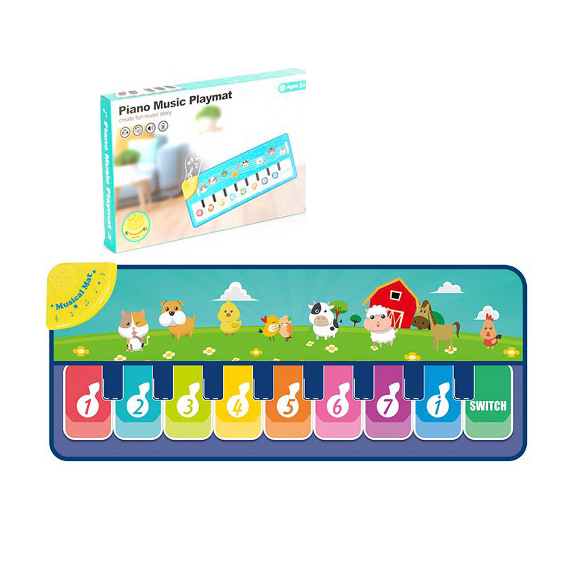 Музичний килимок Країна Іграшок Piano Music Playmat, від 3 років, 100*40 см (118-6/7)